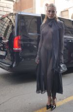 JESSICA GOICOECHEA Arrives at Blumarine Fall/Winter Show in Milan 02/27/2026