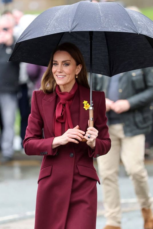 KATE MIDDLETON at Hanging Gardens in Powys, Wales 02/26/2026