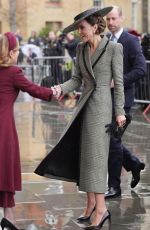 KATE MIDDLETON at Installation of Dame Sarah Mullally as 106th Archbishop of Canterbury in Canterbury 03/25/2026