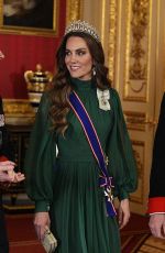 KATE MIDDLETON at State Banquet at Windsor Castle in Windsor 03/18/2026