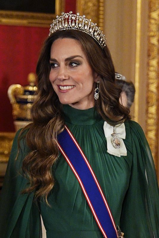 KATE MIDDLETON at State Banquet at Windsor Castle in Windsor 03/18/2026