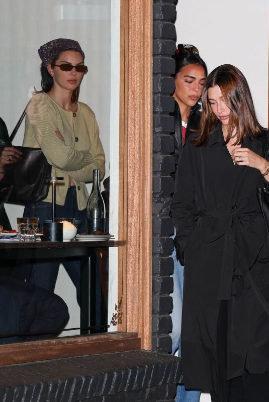 KENDALL JENNER and HAILEY BIEBER Leaves a Restaurant in Los Angeles 03/12/2026
