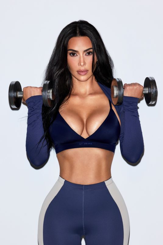 KIM KARDASHIAN for NikeSKIMS Gym Essentials Campaign, March 2026