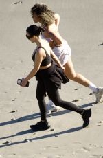KIM KARDASHIAN Out at Beach with Trainer MELISSA ALCANTARA in Malibu 03/10/2026