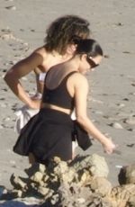 KIM KARDASHIAN Out at Beach with Trainer MELISSA ALCANTARA in Malibu 03/10/2026