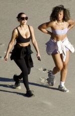 KIM KARDASHIAN Out at Beach with Trainer MELISSA ALCANTARA in Malibu 03/10/2026