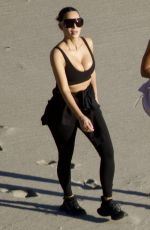 KIM KARDASHIAN Out at Beach with Trainer MELISSA ALCANTARA in Malibu 03/10/2026