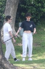 KRISTEN STEWART Walking Her Dog with a Friend in Los Feliz 03/04/2026
