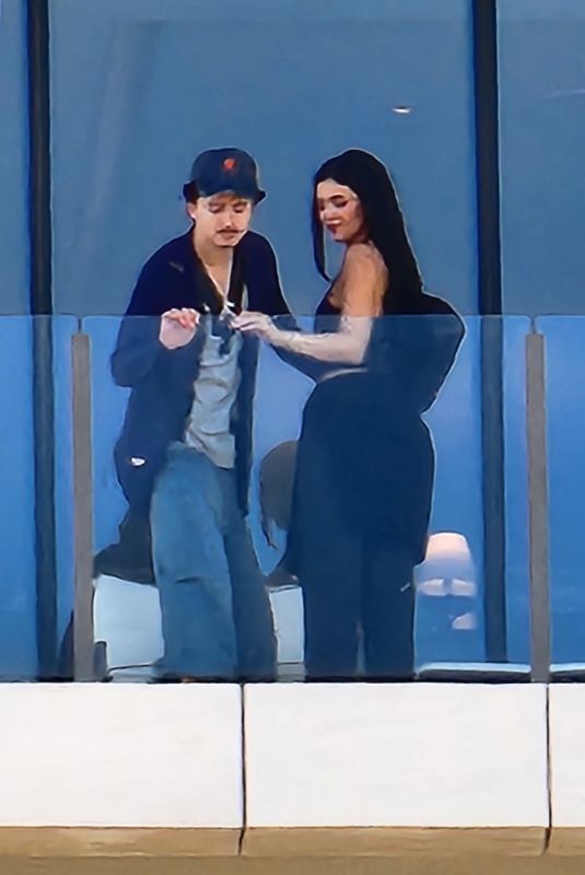 KYLIE JENNER and Timothee Chalamet at a Photoshoot for Sprinter in Beverly Hills 02/272026