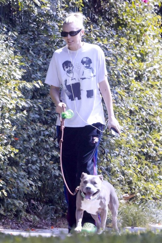 LAUREN WASSER Out with Her Dog in Los Angeles 03/22/2026