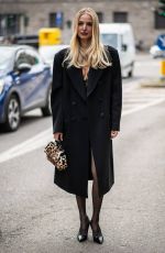 LEONIE HANNE Arrives at Dolce & Gabbana Womenswear F/W 2026/27 Fashion Show at Milan Fashion Week 02/28/2026