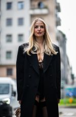 LEONIE HANNE Arrives at Dolce & Gabbana Womenswear F/W 2026/27 Fashion Show at Milan Fashion Week 02/28/2026
