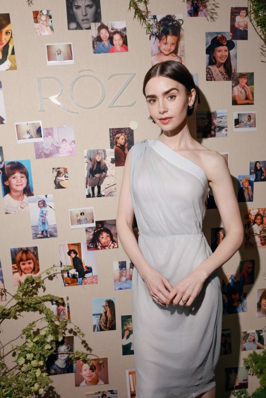 LILY COLLINS at ROZ Hair That Shapes You Campaign Launch Celebration in Los Angeles 03/11/2026