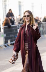LILY JAMES at Zimmermann Womenswear Fall/Winter 26/27 Show at Paris Fashion Week 03/09/2026