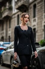 MARY LEEST Arrives at Dolce & Gabbana Womenswear F/W 2026/27 Fashion Show at Milan Fashion Week 02/28/2026