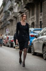 MARY LEEST Arrives at Dolce & Gabbana Womenswear F/W 2026/27 Fashion Show at Milan Fashion Week 02/28/2026
