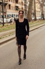 MARY LEEST Arrives at Dolce & Gabbana Womenswear F/W 2026/27 Fashion Show at Milan Fashion Week 02/28/2026