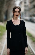 MARY LEEST Arrives at Dolce & Gabbana Womenswear F/W 2026/27 Fashion Show at Milan Fashion Week 02/28/2026