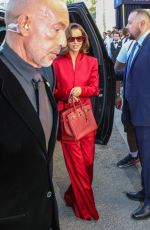 MAURA HIGGINS and Eric Nam Arrives at Giorgio Armani