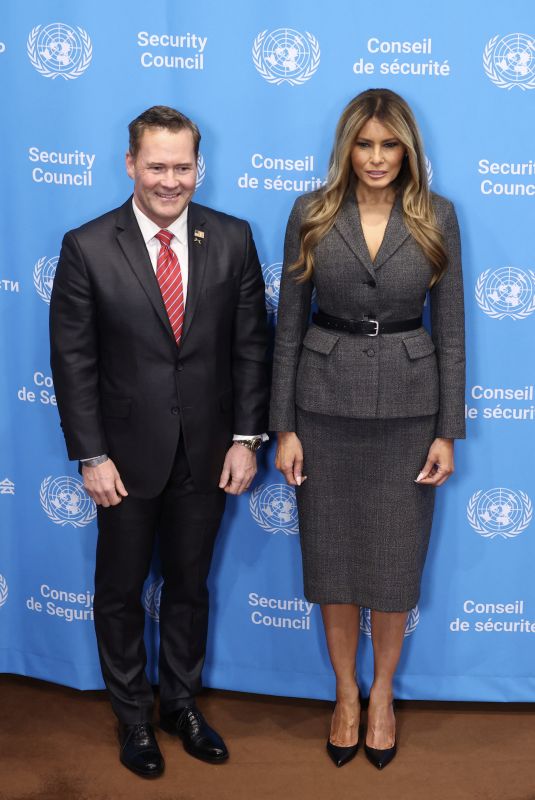 MELANIA TRUMP at UN Headquarters in New York 03/02/2026