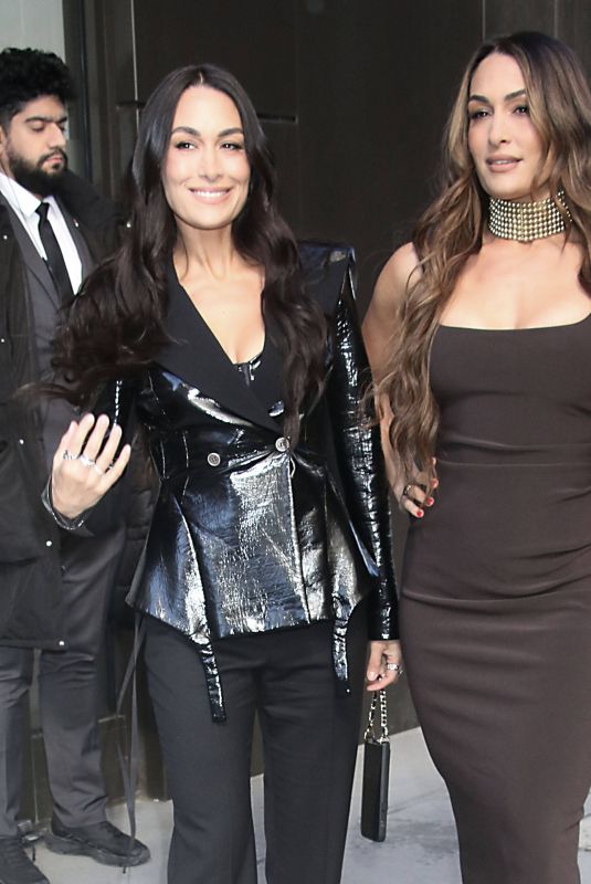 NIKKI and BRIE BELLA Arrives at Live With Kelly & Mark in New York City 03/09/2026