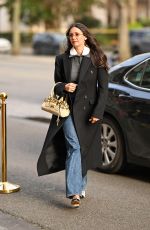 NINA DOBREV Arrives at Plaza Athenee Hotel at Paris Fashion Week in Paris 03/05/2026