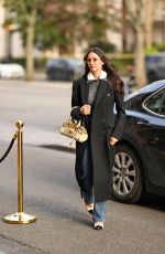 NINA DOBREV Arrives at Plaza Athenee Hotel at Paris Fashion Week in Paris 03/05/2026