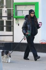 NINA DOBREV Out with Her Dog in New York City 03/18/2026