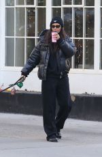 NINA DOBREV Out with Her Dog in New York City 03/18/2026