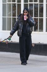 NINA DOBREV Out with Her Dog in New York City 03/18/2026