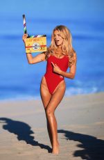 OLIVIA DUNNE in a Red Swimsuit Filming Scenes for Baywatch in Los Angeles 03/18/2026