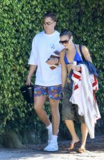 OLIVIA PONTON and Joe Burrow Arrives at a Pool Party in Los Angeles 03/29/2026