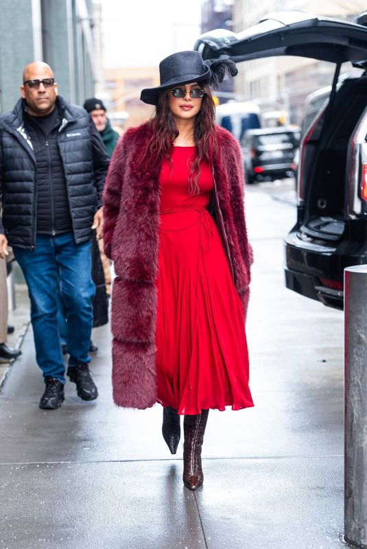 PRIYANKA CHOPRA Arrives at ABC Studios in New York City 02/25/2026