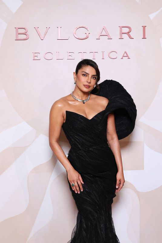 PRIYANKA CHOPRA at Bvlgari Eclettica High Jewelry and High-End Watches Event at Villa Arconati in Bollate 03/23/2026