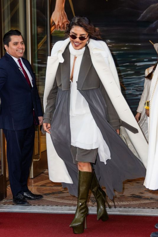 PRIYANKA CHOPRA Leaves Her Hotel in New York City 02/27/2026