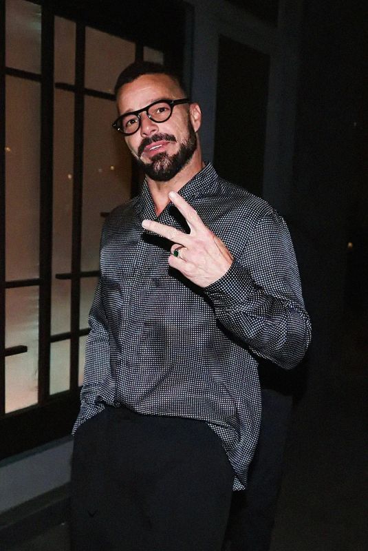 Ricky Martin at Milan Fashion Week in Milan 01/18/2025