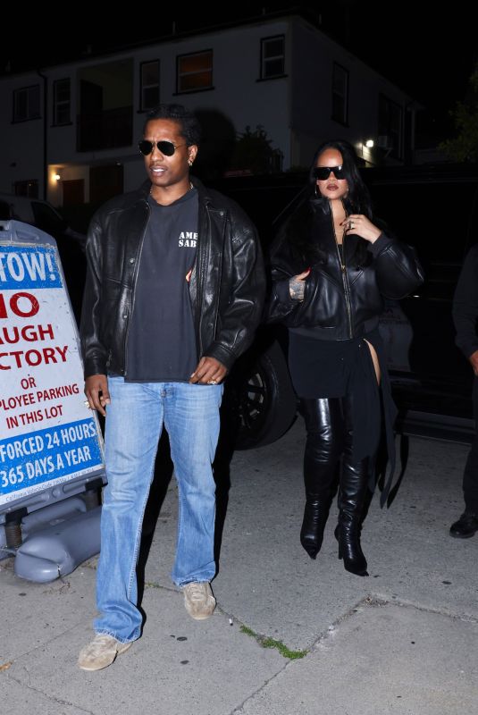 RIHANNA and A$AP Rocky Night Out in Hollywood 03/01/2026