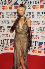 RIHANNA Arrives at Brit Awards 2012 02/21/2012