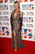 RIHANNA Arrives at Brit Awards 2012 02/21/2012