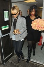 RIHANNA Arrives at Novikov in Mayfair in London 02/22/2012