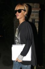 RIHANNA Leaves a Meeting in London Ahead of Her Styled to Rock Project 02/23/2012
