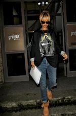 RIHANNA Leaves a Meeting in London Ahead of Her Styled to Rock Project 02/23/2012