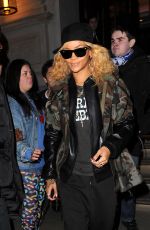 RIHANNA Leaves Corinthia Hotel in London 02/17/2012