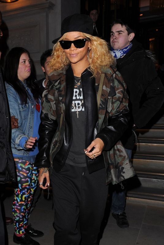 RIHANNA Leaves Corinthia Hotel in London 02/17/2012