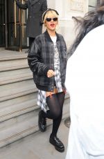 RIHANNA Leaves Her Hotel in London 02/20/2012