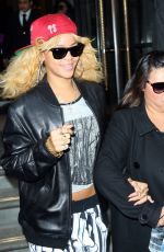 RIHANNA Leaves Her London Hotel and Posing with Fans 02/18/2012