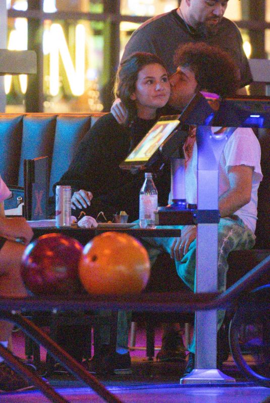 SELENA GOMEZ and Benny Blanco at a Bowling and Arcade Date Night in Los Angeles 03/17/2026