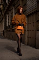 SIRA PEVIDA Arrives at Hermes Show at Paris Fashion Week 03/07/2026