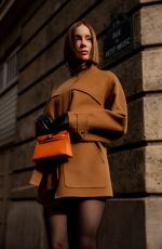 SIRA PEVIDA Arrives at Hermes Show at Paris Fashion Week 03/07/2026