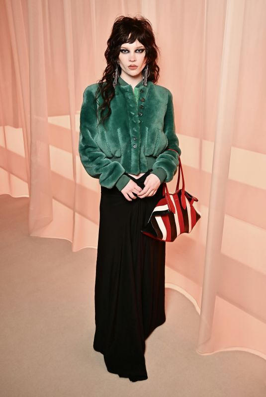 SOPHIE THATCHER at McQueen Womenswear Fall/Winter 2026-2027 Show at Paris Fashion Week 03/08/2026